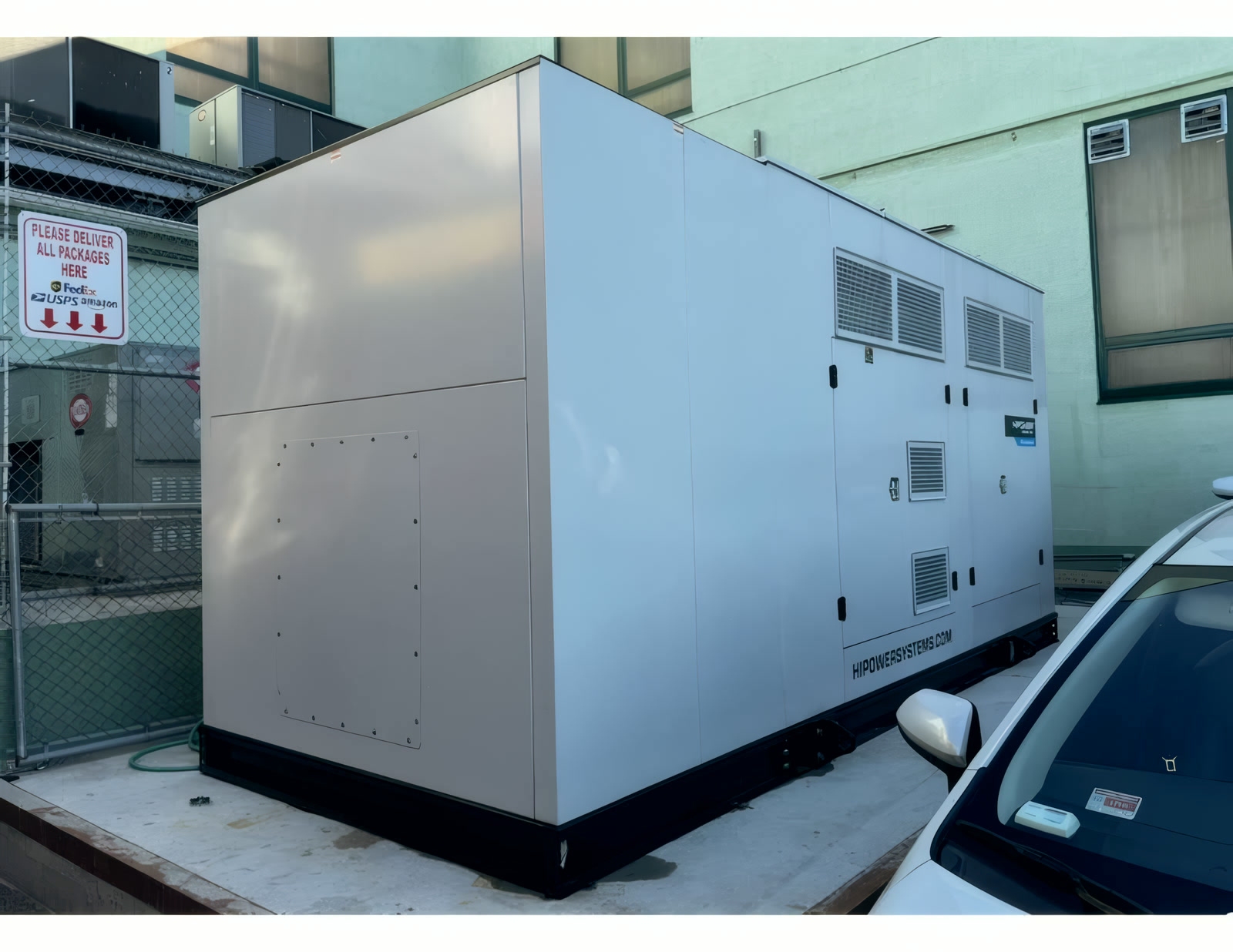 HiPower gas generator running in parallel with Con Edison.